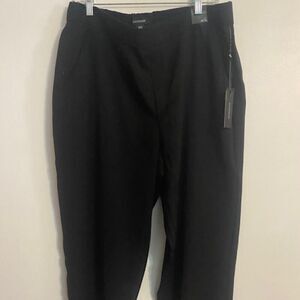 Dictionary Black ankle pull-on pants, size XL